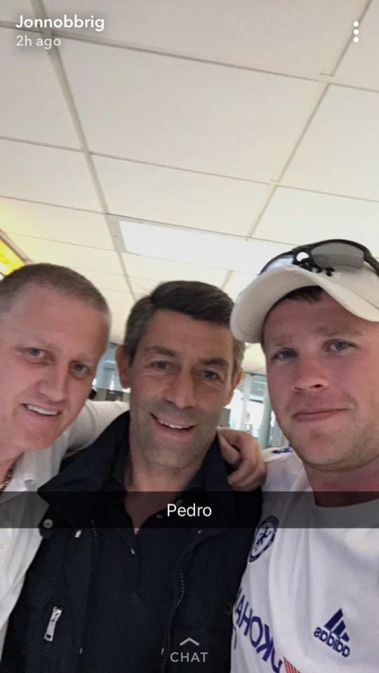 Pedro in EDI Airport Sunday 20th August