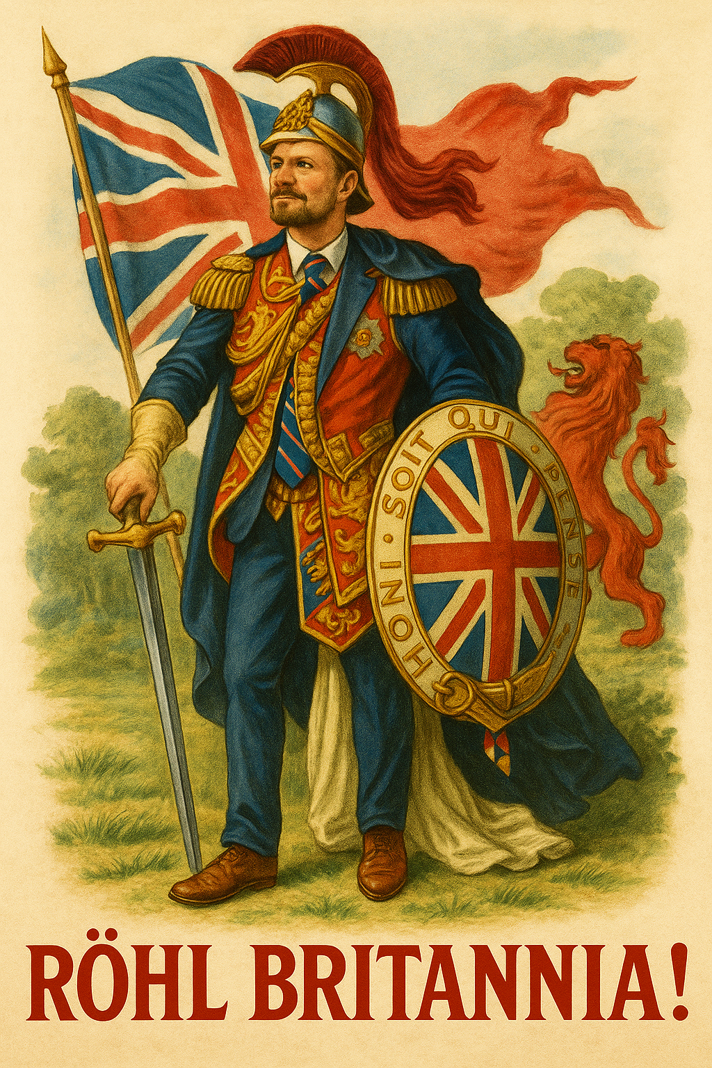 Three cheers inspired this with his “Rohl Britannia” comment. Just tongue in cheek no offence intended. Thank you ChatGPT.