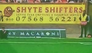 Best advert in a football ground