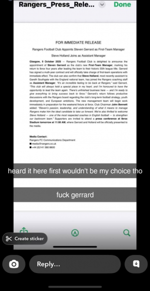 The caption in the image wasnt me, but this seems to be a leaked media communication. Who knows wether it's real or not